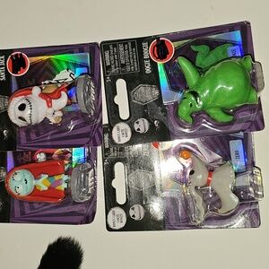 Nightmare Before Christmas Figurine Set 4pc Santa Jack Zero Sally Oogie Boogie